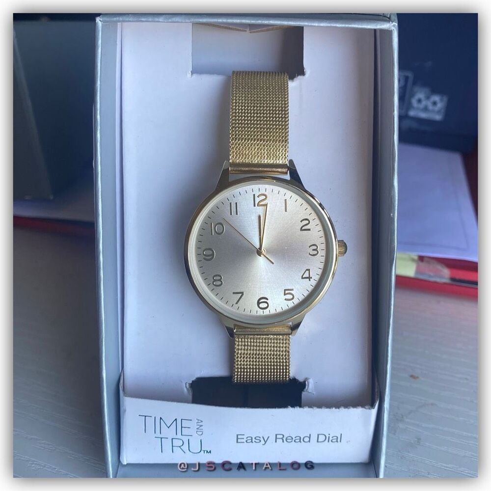 New Quartz Unisex Gold Plated Watch
